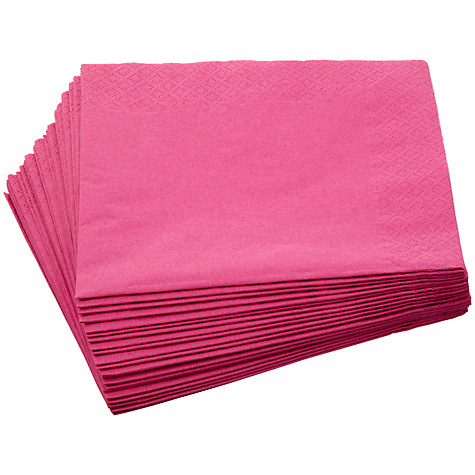 Obrúsky na stôl Trojvrstvové FUCHSIA ružové svadobné narodeniny 33x33cm 20 ks.