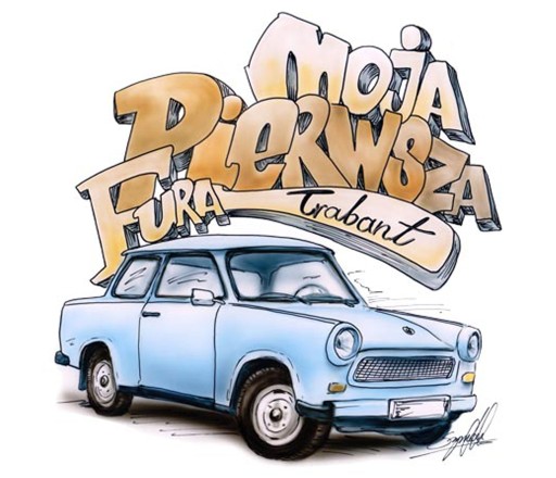 NÁLEPKA NA AUTO MOJE PRVÉ AUTO TRABANT UV MALÝ