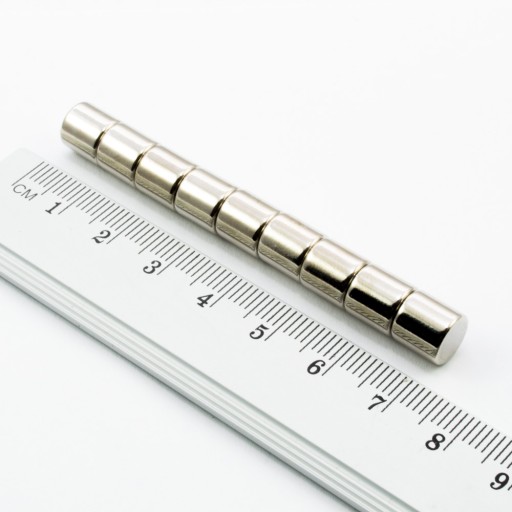 VALEC NEODYMOVÝ MAGNET 8x8 N38 SADA 6 KUSOV
