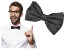 Pánsky hladký DVOJITÝ MOTÝLIK do obleku, nastaviteľný, ELEGANTNÝ ČIERNY