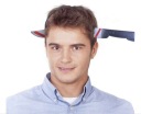 Čelenkový nôž v kostýme zombie hlavy na Halloween