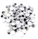 POHYBLIVÉ OČI okrúhle 10mm 50 KS/BAL