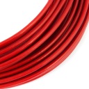 Červené PVC lano oceľové lanko 3/6mm 1x19 1m