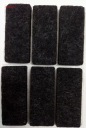 Plstené podložky na nábytok, stoličky, stoličky, čierne, 6 ks, 2,5 cm x 6 cm