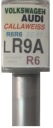 VW AUDI LR9A R6 CALLAWEISS LAKU TAKRAČNÉ ŠKRABANINY