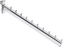 UHLOVÝ VEŠIAK PRIAMO NA LIŠTU 50cm CHROME a1