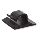 Montážne podstavce držiaky káblov 26x12mm Čierna