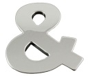 ZNAK NÁLEPKY CHROME 3D PÍSMENOVÝ ODZNAK &