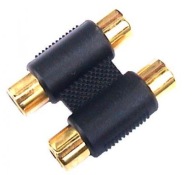 Konektor 2x RCA zásuvka (cinch) / 2gn RCA zlatá (1359