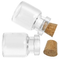 SKLENENÉ FĽAŠE S KORKOM 22MM 1KS