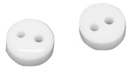 10ks mini gombíkov, malé 6mm biele gombíky