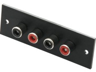 RCA zásuvka 4x štvornásobná montáž FV high 24h (0599)