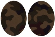 VOJENSKÁ CAMO NÁŠIVKA KHAKI 13x10 na IRON 2 ks