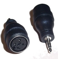 KONEKTOR ADAPTÉRA 3,5 STEREO - DIN 5PINOVÁ ZÁSUVKA NA SLÚCHADLÁ (0343)