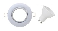 POHYBLIVÉ SVIETIDLO DO SOUFFIT, BIELA ​​GU10 LED 5W
