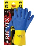 BI-VEX latexové a gumené ochranné rukavice, veľkosť 10
