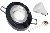 Sada halogénového svietidla BLACK GLASS + LED GU10 7W