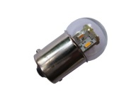 Biela LED žiarovka BA15S 6V DC 5W 10W MZ K750 Jawa