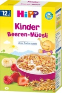 HiPP BIO Müsli viaczrnné jahodovo-malinové 200 g
