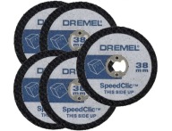 5 PLASTOVÝCH DISKOV 38mm SC476 EZ SpeedClic DREMEL
