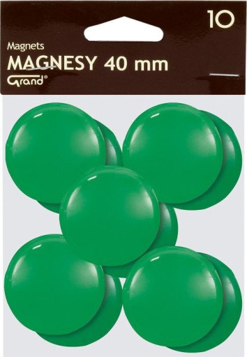 MAGNETY NA DOSKY GRAND 40MM 10 KS ZELENÉ