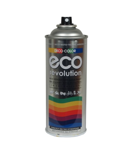 ECO farba v spreji na polystyrén, akryl na vodnej báze MATTE BLACK 400ml