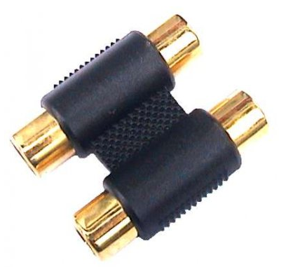 Konektor 2x RCA zásuvka (cinch) / 2gn RCA zlatá (1359