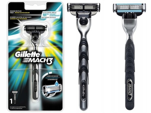 GILLETTE MACHINE MACHINE 3 rukoväte + 1 čepeľ