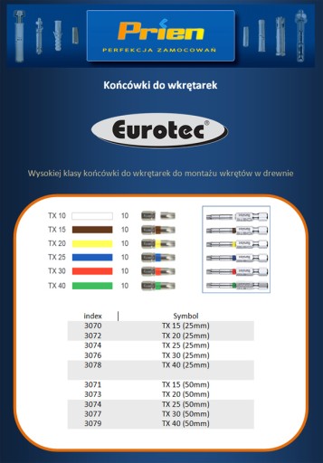 BIT PRE TORX SKRUTKY, tesárske skrutky