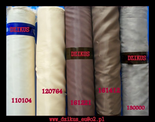 Podšívka, materiál 150cm biela, čierna, farby