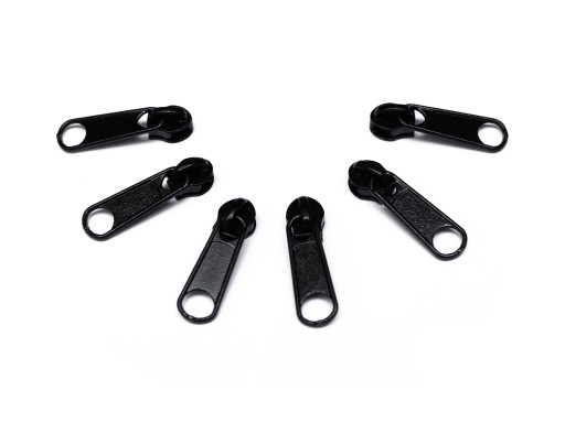 Zips LUPKA Zips 3mm ČIERNA 6ks LEŠKÁ KVALITA