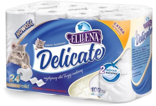 Elleena Jemný toaletný papier 24 roliek 2w