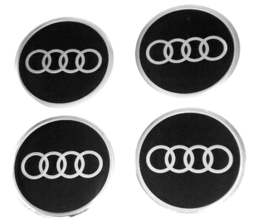 AUDI 60mm emblémy nálepky emblém krytky nábojov ráfiky