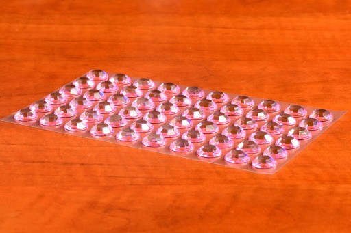 XXXL RUŽOVÉ SAMOLEPIACIE KRYŠTÁLY 12mm 60ks 168