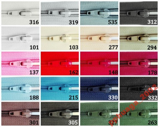 STRUNOVÝ Zips - 75 cm - Zips - 20 FARIEB