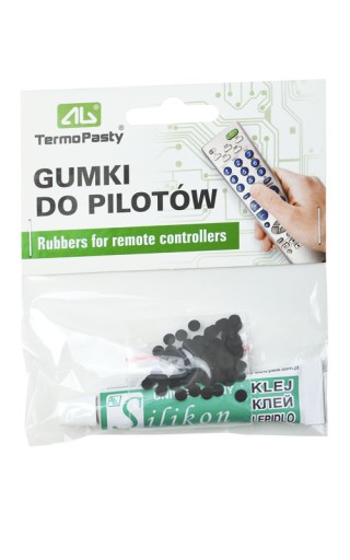 ___ Gumy na diaľkové ovládače 100 ks + silikónové lepidlo ____