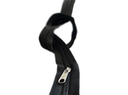 ČIERNA PÁSKA NA Zips 1m + Zips