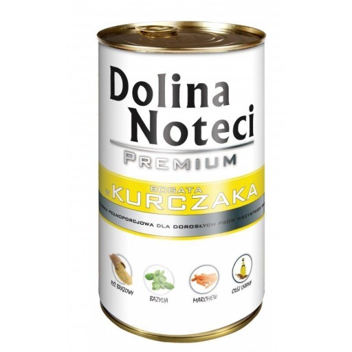 Dolina Noteci Prémiové mokré krmivo pre psov bohaté na kuracie mäso 400g