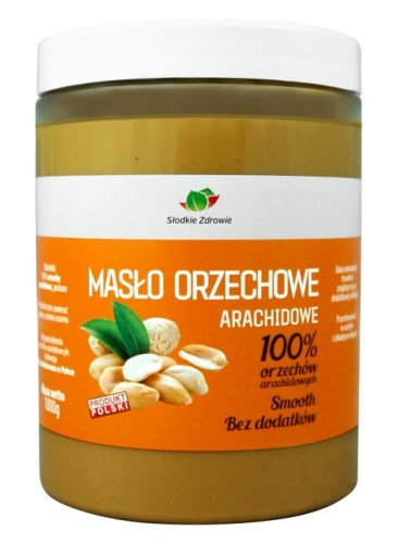 ARAŠIDOVÉ MASLO 100% BEZ CUKRU, SOĽ 1kg 1000g