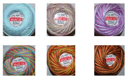 Cordonek MULTI 10 Ariadna 50g 30*6 viacfarebn