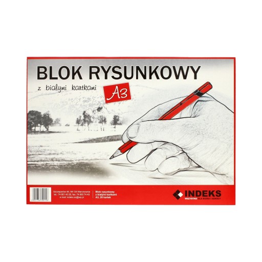Biely blok na kreslenie A3/20