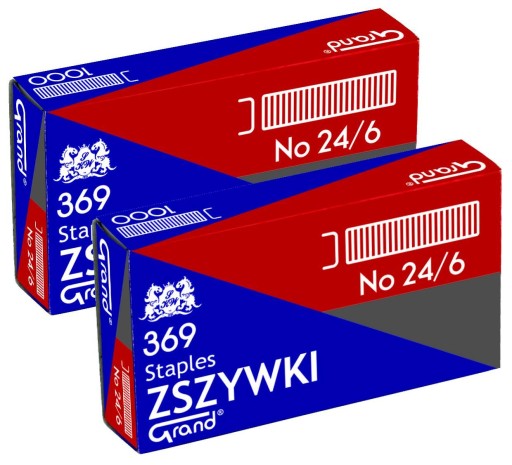 Veľké 24/6 sponky 10x1000 ks.