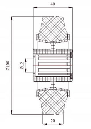 fi 100mm KOLIESKA PLASTOVÉ A GUMOVÉ KOLESÁ -10TSX