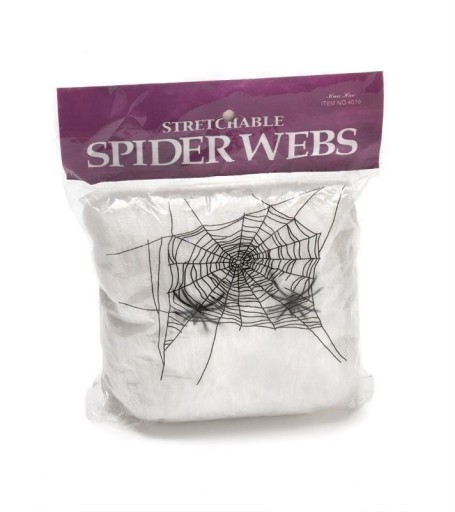 UMELÁ BIELA PAVUČINA PRE HALLOWEENSKÝCH PAVÚKOV 60g