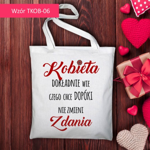 Eko taška pre ženy s potlačou na Deň žien