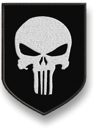 Termo PUNISHER HIT Nášivka s výšivkou