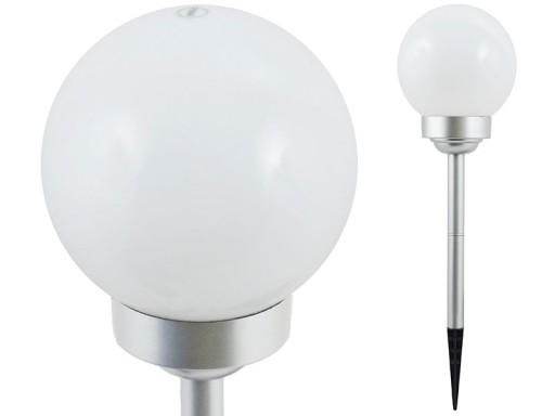 solárne svietidlo MILKY BALL svietidlo 15cm 4 LED P-015