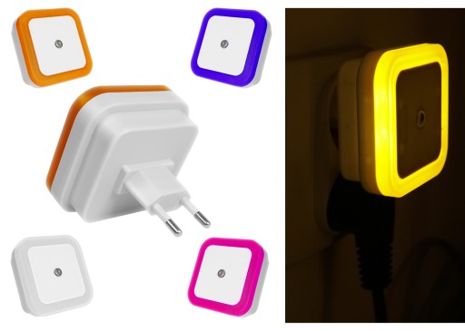 LED NOČNÁ LAMPA KONTAKTNÝ SNÍMAČ SÚMRAK farba