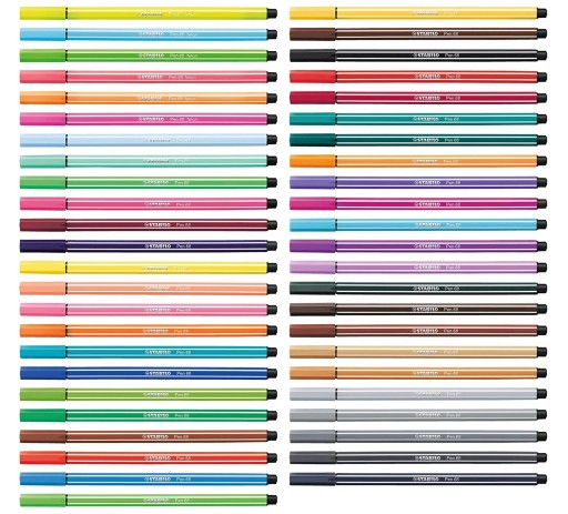 Fixka Stabilo Pen 68, šedá 68/96 pastel