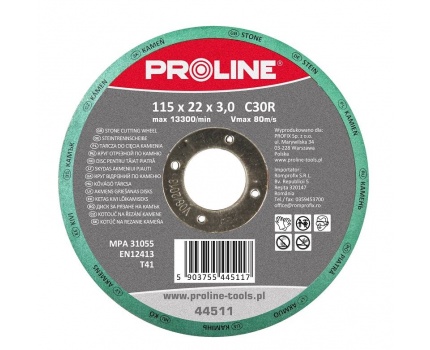 Kotúč na rezanie kameňa 230x3,0 mm PROLINE (44523)